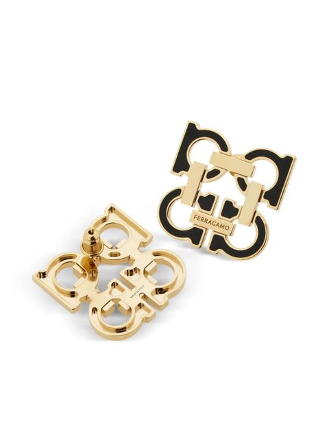 Ferragamo Four Gancini earrings - Gold