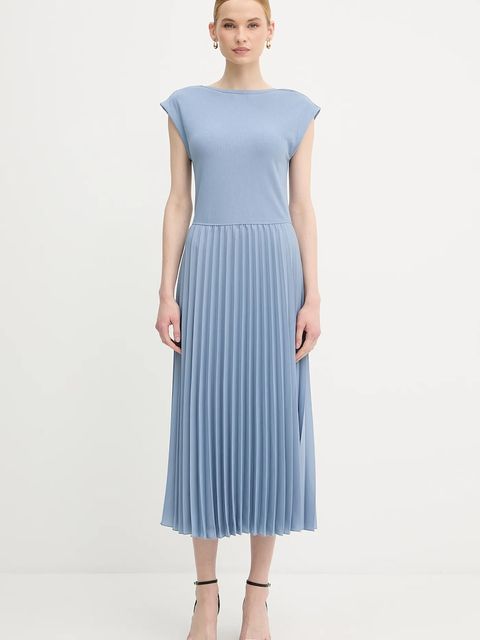 Tommy Hilfiger sukienka kolor niebieski maxi rozkloszowana WW0WW44491 - zdjęcie produktu nr 1