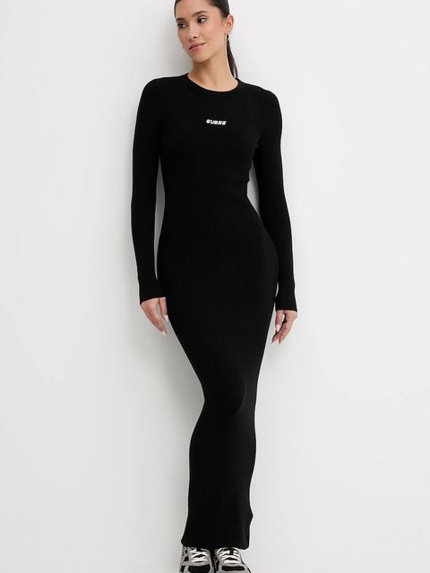 Guess sukienka FLAMINIA kolor czarny maxi dopasowana V5BK02 Z3JD2 - zdjęcie produktu nr 2