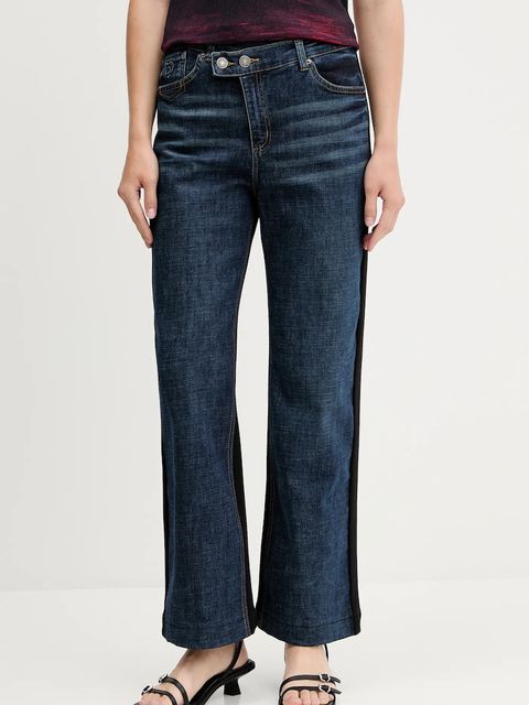 Desigual spodnie dresowe TWIST damskie kolor niebieski wzorzyste 25WWDD14 - zdjęcie produktu nr 1