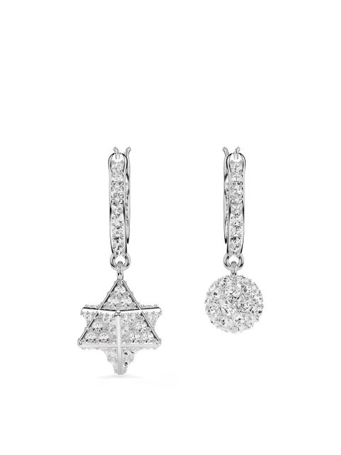 Swarovski Dextera geometric embellished earrings - Silver - zdjęcie produktu nr 2