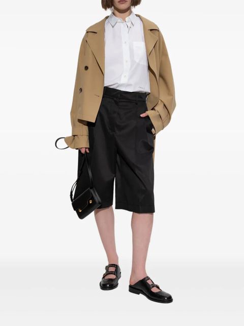 Marni embroidered-logo shorts - Black - zdjęcie produktu nr 2