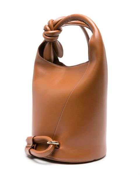 Jacquemus Le Petit Tourni leather bucket bag - Brown