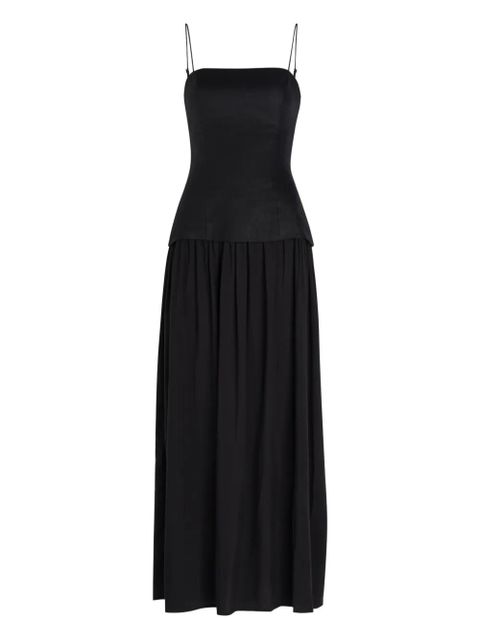 Faithfull the Brand Lenise square-neck midi dress - Black - zdjęcie produktu nr 1