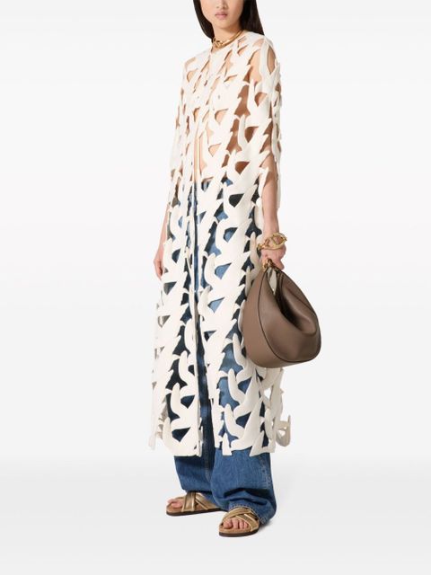 Valentino Garavani medium VLogo Moon shoulder bag - Brown