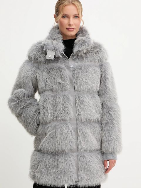 Patrizia Pepe płaszcz kolor szary 2O0175 E077 - zdjęcie produktu nr 1