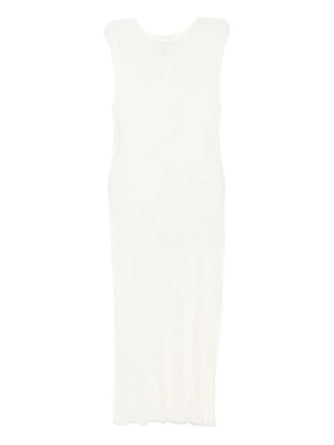 LouLou de Saison Ada pleated sleeveless midi dress - White - zdjęcie produktu nr 1