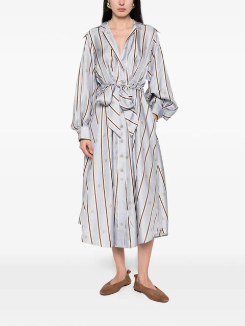 ZIMMERMANN striped tie dress - Blue - zdjęcie produktu nr 2