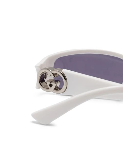 Gucci Eyewear rectangle-frame sunglasses - White