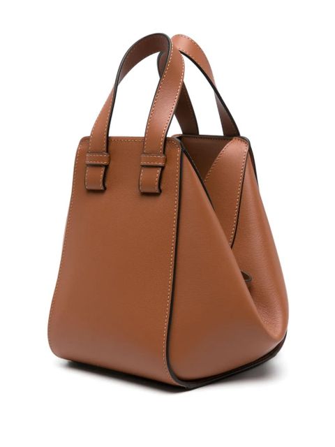 LOEWE Compact Hammock leather tote bag - Brown