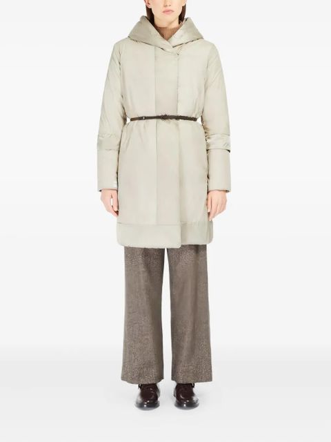 Max Mara Novef hooded coat - Neutrals