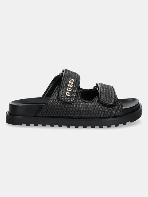 Guess klapki FADELIZE damskie kolor czarny FLJFDE FAP19