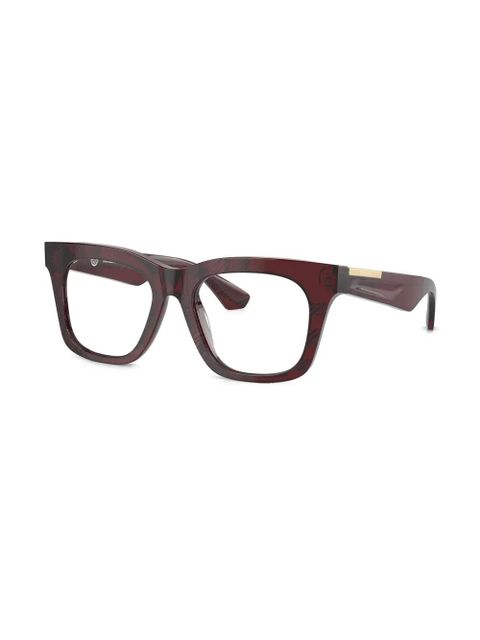 Burberry Eyewear checked glasses - Red
