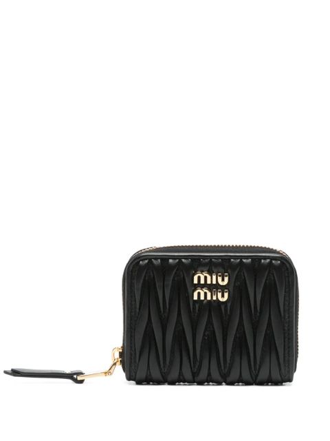 Miu Miu matelassé leather wallet - Black - zdjęcie produktu nr 1
