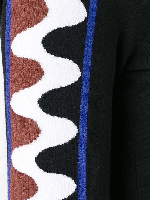 PUCCI wave pullover crop top - Black