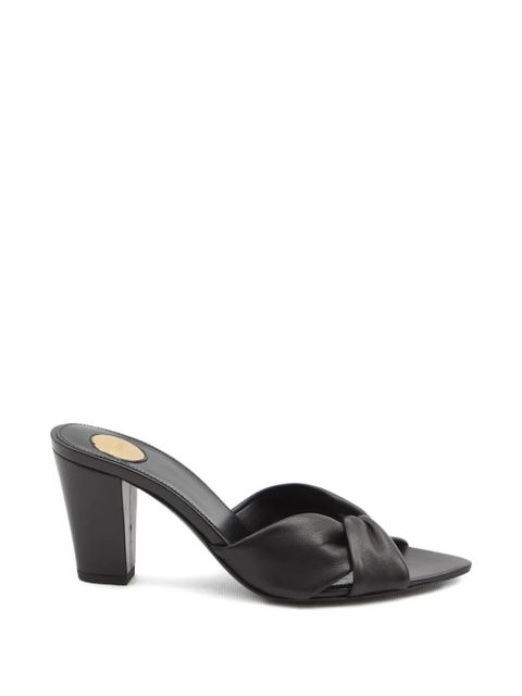 Saint Laurent Franciane cross-strap mules - Black - zdjęcie produktu nr 1
