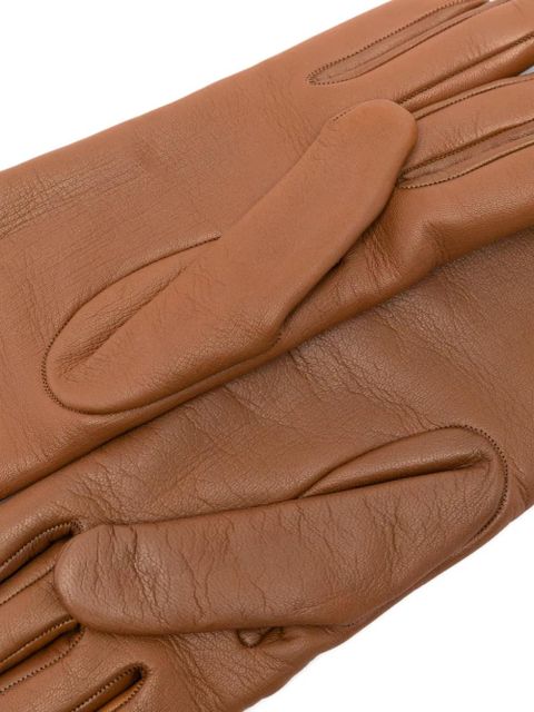 Gucci leather gloves - Brown