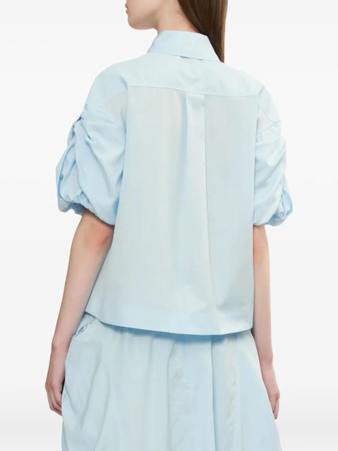 Simone Rocha puffed-sleeve pocket shirt - Blue