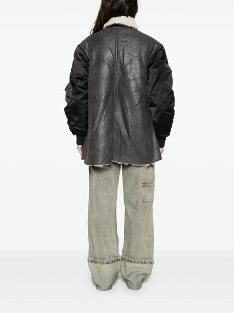 MARANT ÉTOILE metallic-effect bomber jacket - Black