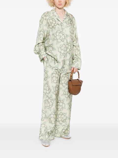 Marni printed piping trousers - Neutrals - zdjęcie produktu nr 2
