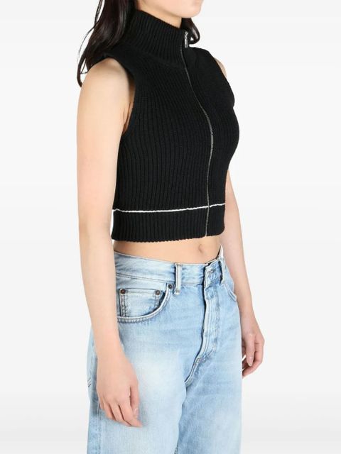 MM6 Maison Margiela zip-up blouse - Black