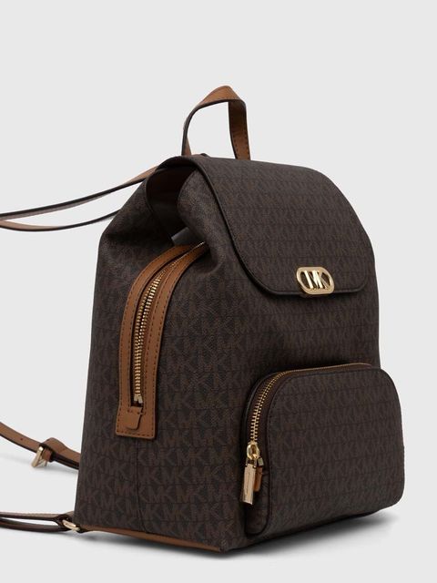 MICHAEL Michael Kors plecak damski kolor brązowy mały wzorzysty 30F3G8KB2B