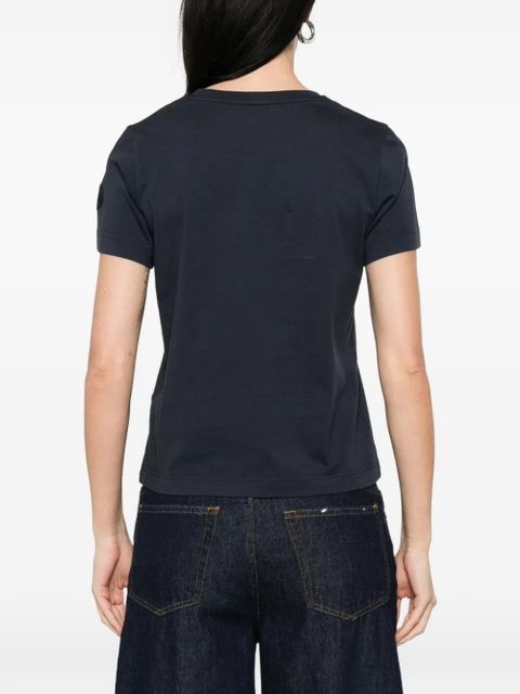 Moncler embroidery T-shirt - Blue