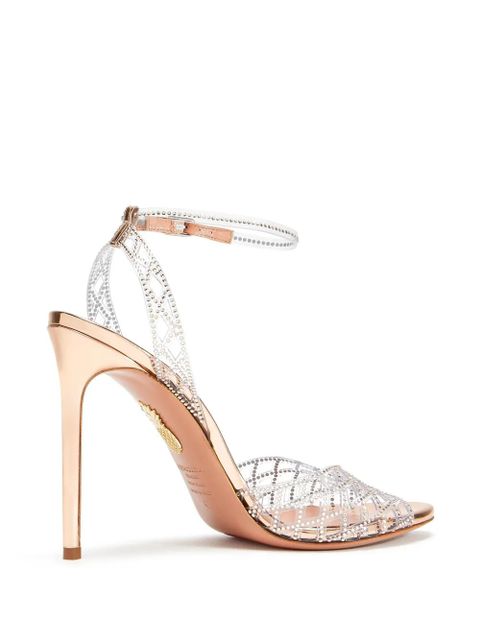 Aquazzura 105mm Lumiere sandals - Silver