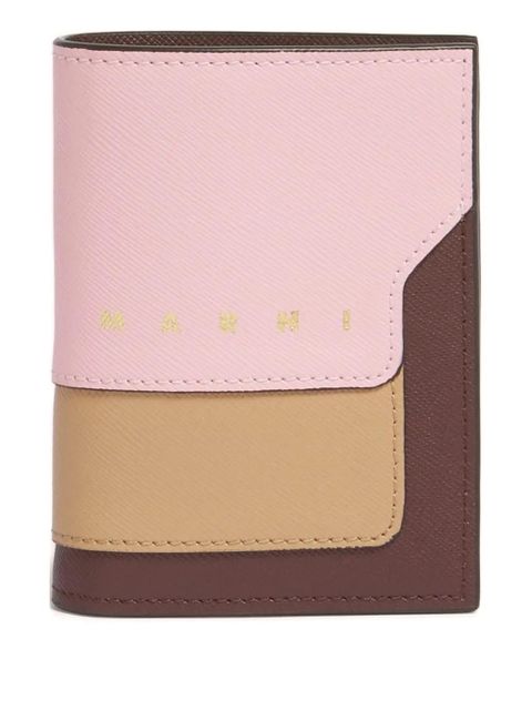 Marni saffiano bifold wallet - Pink - zdjęcie produktu nr 1