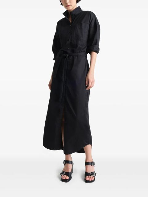 LEMAIRE maxi shirt dress - Black
