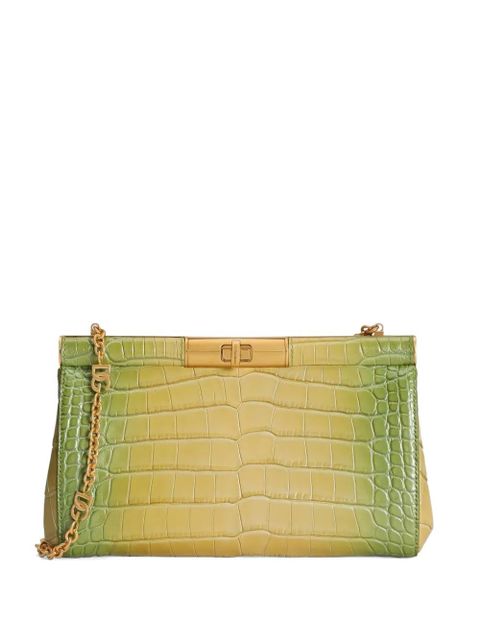 Dolce & Gabbana Marlene degradé alligator shoulder bag - Green - zdjęcie produktu nr 1