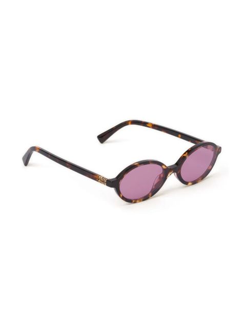 Miu Miu Eyewear Regard tortoiseshell-effect sunglasses - Brown - zdjęcie produktu nr 2