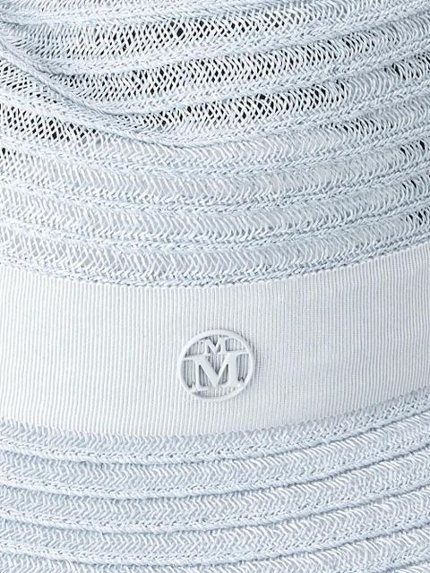 Maison Michel Virginie straw fedora hat - Blue - zdjęcie produktu nr 2