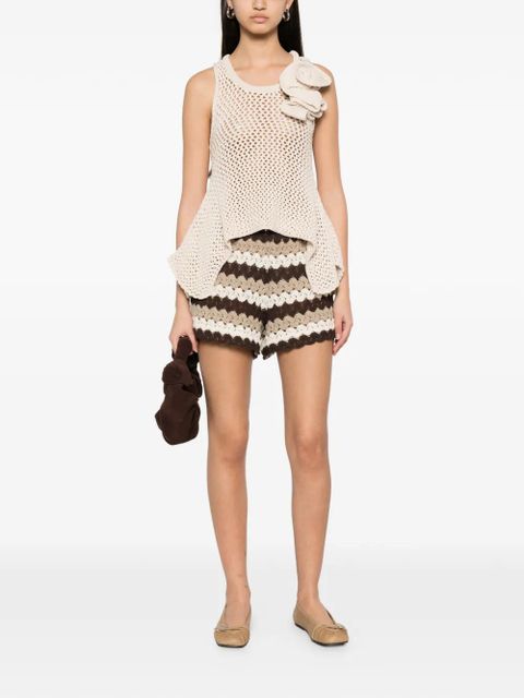 MC2 Saint Barth crochet-knit shorts - Brown - zdjęcie produktu nr 2