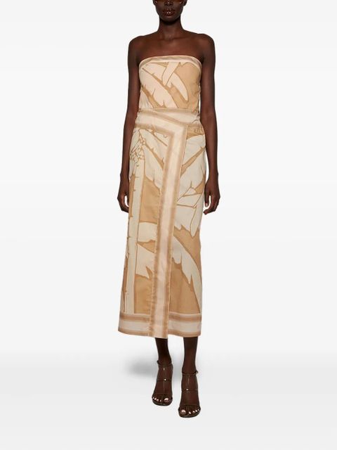 Johanna Ortiz cotton midi dress - Neutrals - zdjęcie produktu nr 2