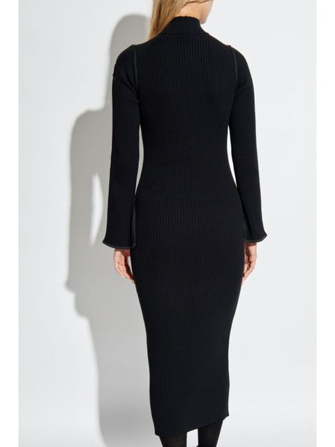 Moncler ribbed dress - Black