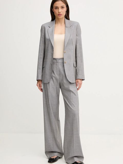 Joop! marynarka kolor szary jednorzędowa wzorzysta 30047099