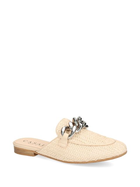 Casadei chain-detail slippers - Neutrals - zdjęcie produktu nr 2