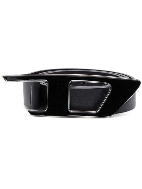 Diesel B-Dlogo II leather belt - Black - zdjęcie produktu nr 1