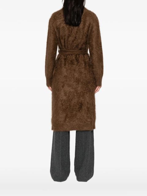 Guest In Residence belted buttoned coat - Brown