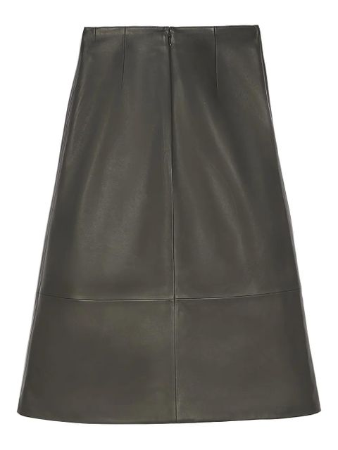 Yves Salomon leather midi skirt - Grey - zdjęcie produktu nr 2