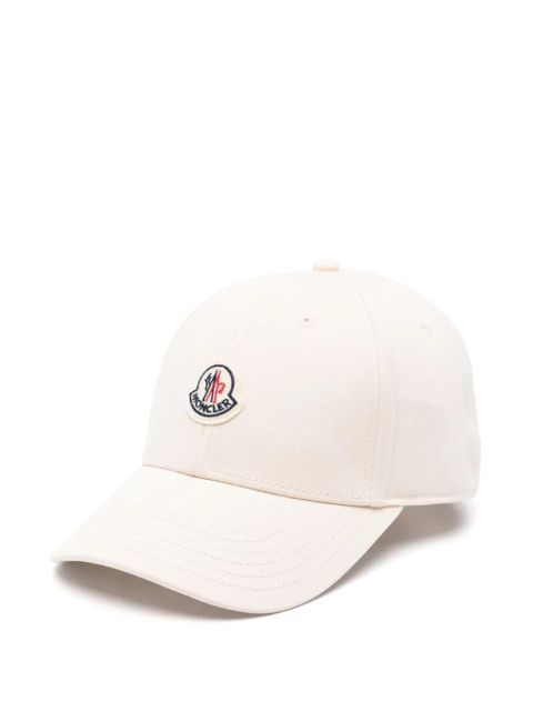 Moncler logo-patch cap - Neutrals - zdjęcie produktu nr 1