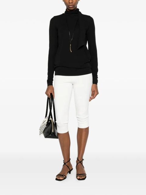 TOTEME high-neck jersey top - Black - zdjęcie produktu nr 2