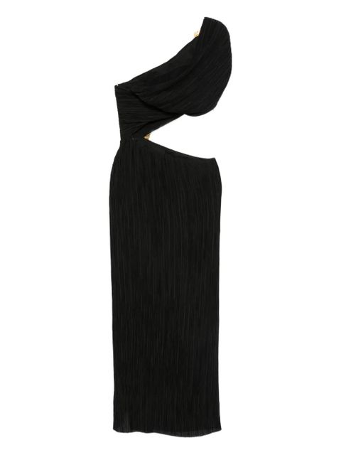 Cult Gaia Loah pleated cut-out dress - Black