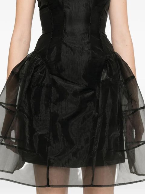 Cecilie Bahnsen crew-neck mini dress - Black