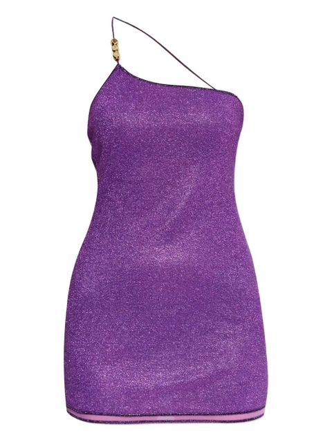 Oséree Lumière asymmetric mini dress - Purple - zdjęcie produktu nr 1
