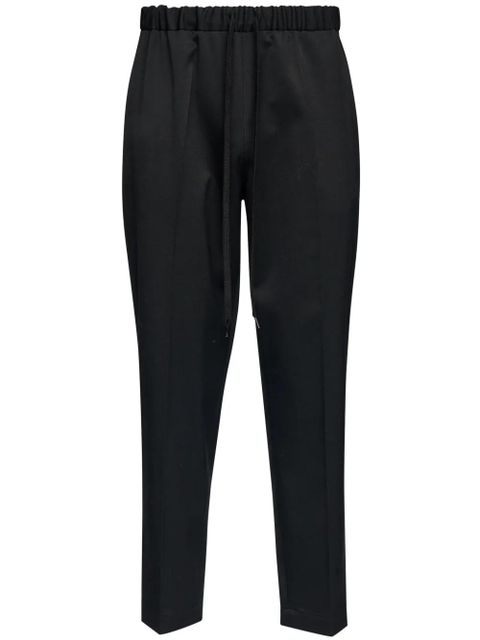 MM6 Maison Margiela drawstring tailoring wool trousers - Black - zdjęcie produktu nr 1