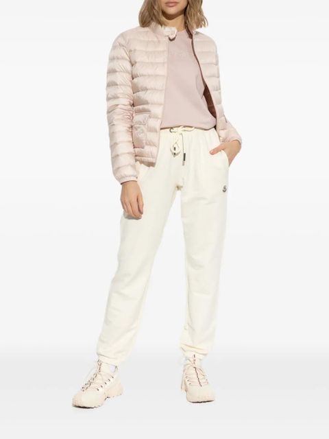 Moncler logo-embroidered T-shirt - Pink