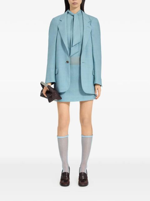 MM6 Maison Margiela long-sleeves blazer - Blue - zdjęcie produktu nr 2