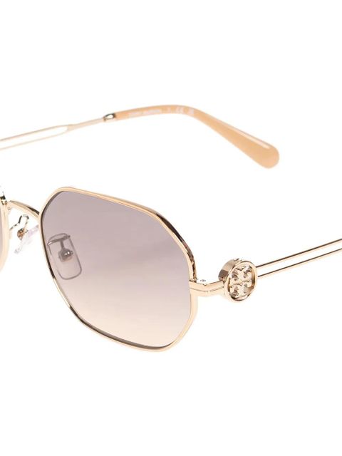 Tory Burch Miller oval-frame sunglasses - Gold - zdjęcie produktu nr 2